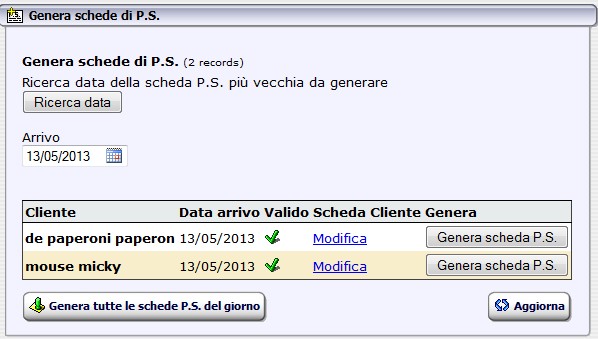 Generazione Schede PS